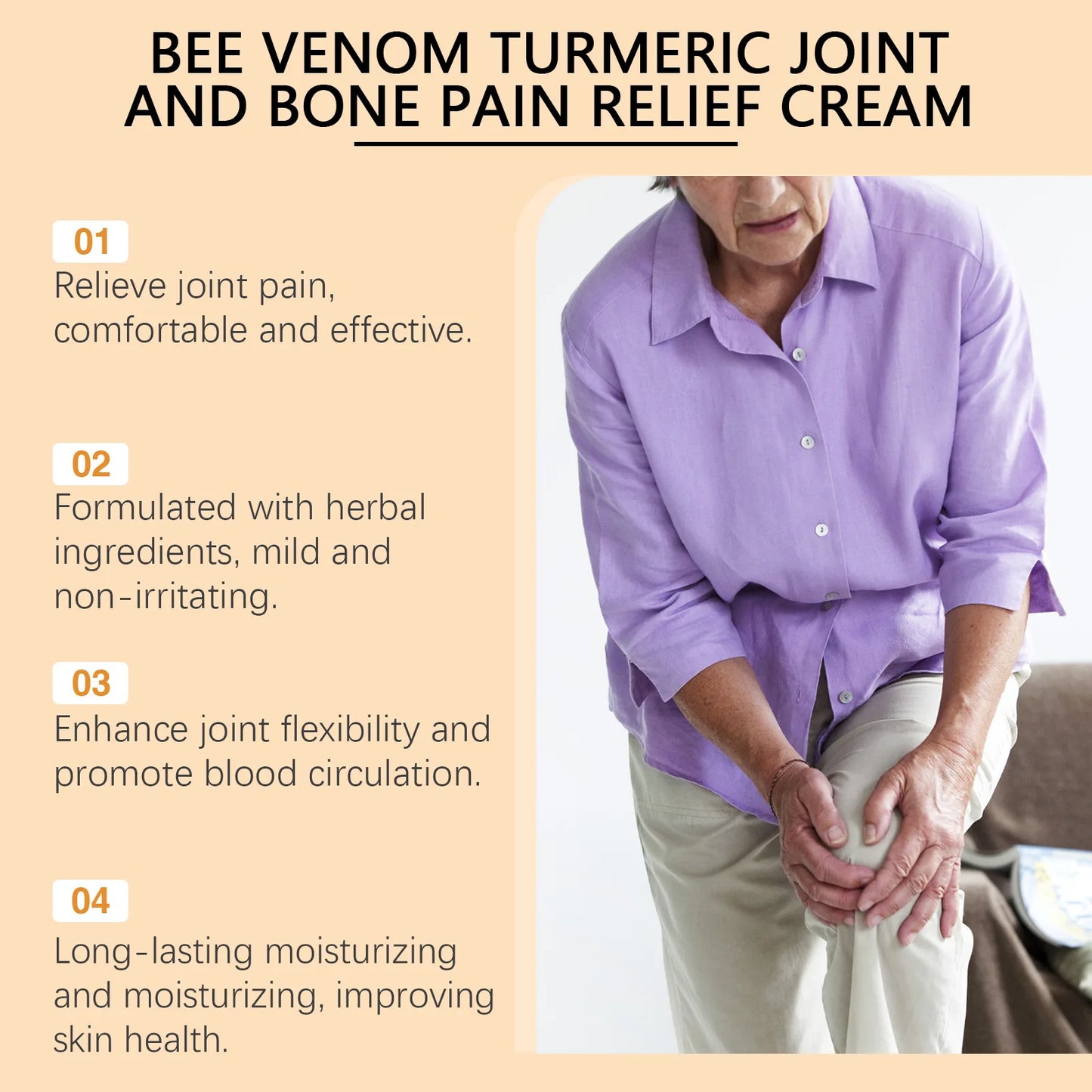 Crème de Traitement Bee Venom – Soulage les Douleurs Articulaires Naturellement & Efficacement